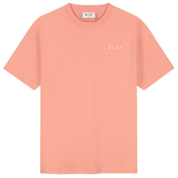 Olaf Brushstroke Face T-shirt Coral