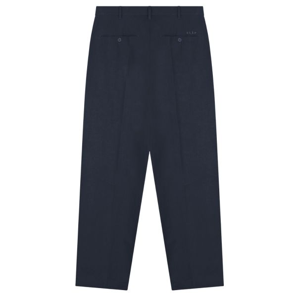 Olaf Cotton Linen Broek Navy