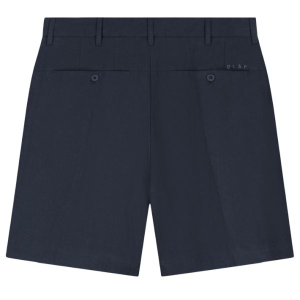Olaf Cotton Linen Korte Broek Navy