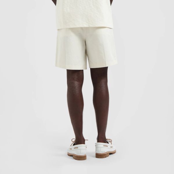Olaf Cotton Linen Korte Broek Off White