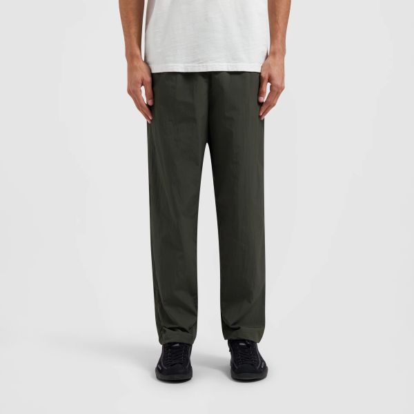 Olaf Crinkle Nylon Trainingsbroek Donker Groen