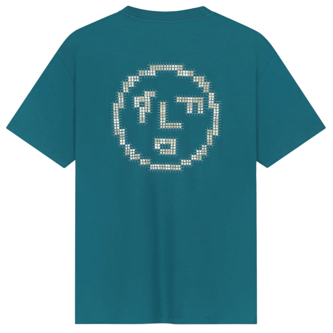 Olaf Dotted Face T-shirt Blauw