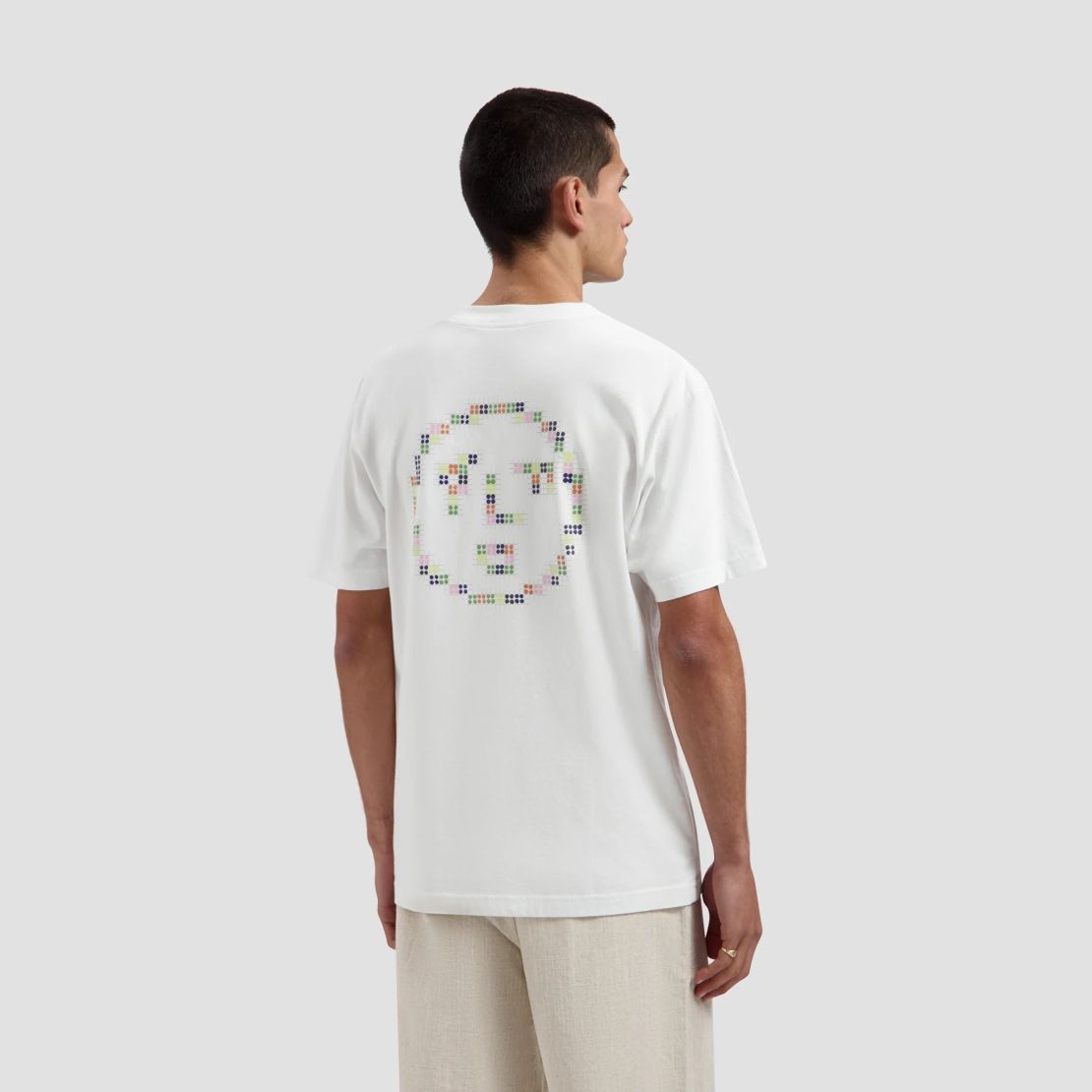 Olaf Dotted Face T-shirt Wit