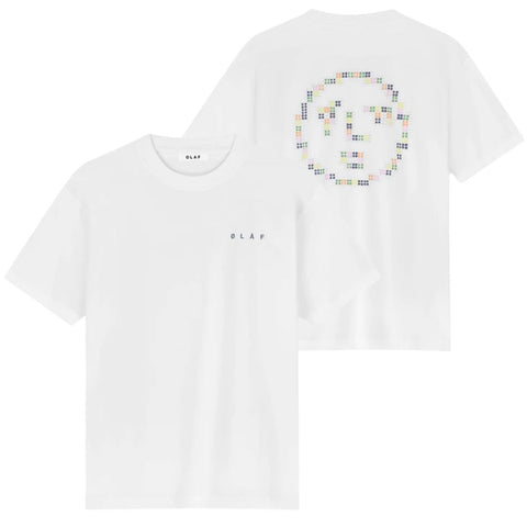 Olaf Dotted Face T-shirt Wit