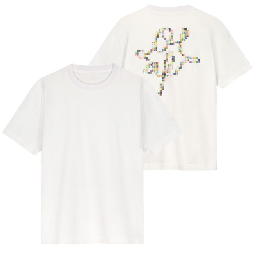 Olaf Dotted Monogram T-shirt Wit