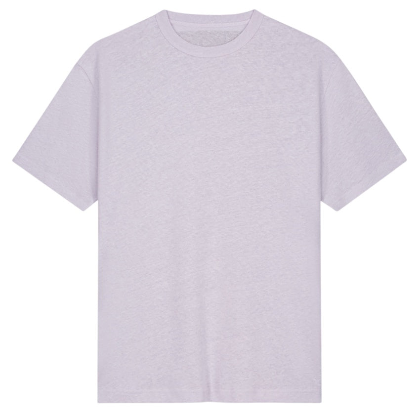 Olaf Essential Cotton Linen T-shirt Paars