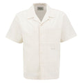 Olaf Fine Check Camp Overhemd Off White