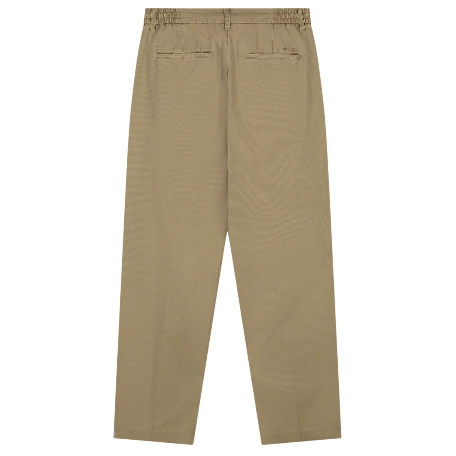 Olaf Herringbone Pleated Broek Beige