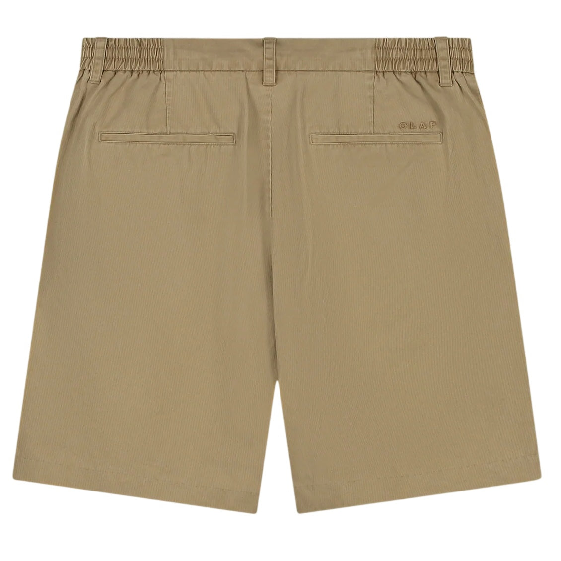 Olaf Herringbone Pleated Korte Broek Beige