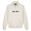 Olaf Italic Zip Mock Sweater Off White