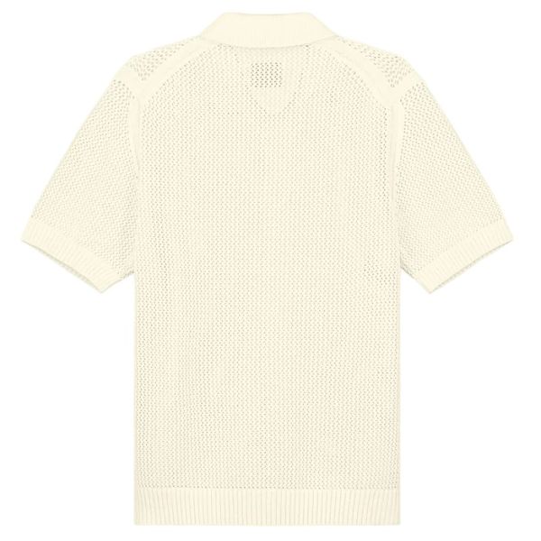 Olaf Knit Polo Licht Geel