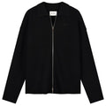Olaf Knitted Zip Cardigan Zwart
