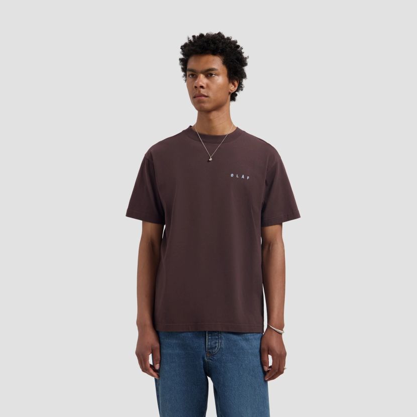 Olaf Lasso Face T-shirt Bruin