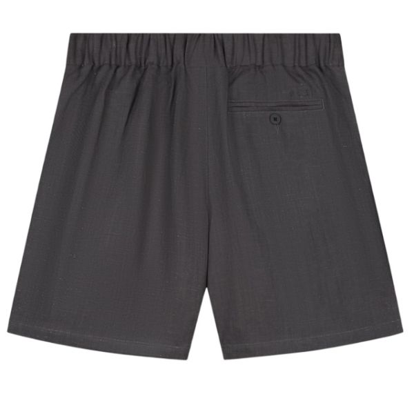 Olaf Linen Blend Korte Broek Antraciet