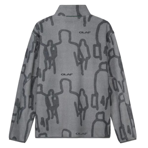 Olaf Passenger Zip Up Fleece Vest Grijs