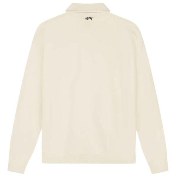 Olaf Script Friends Oversized Polo Off White