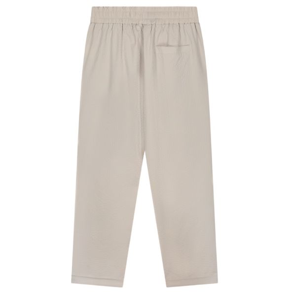 Olaf Seersucker Slim Broek Grijs