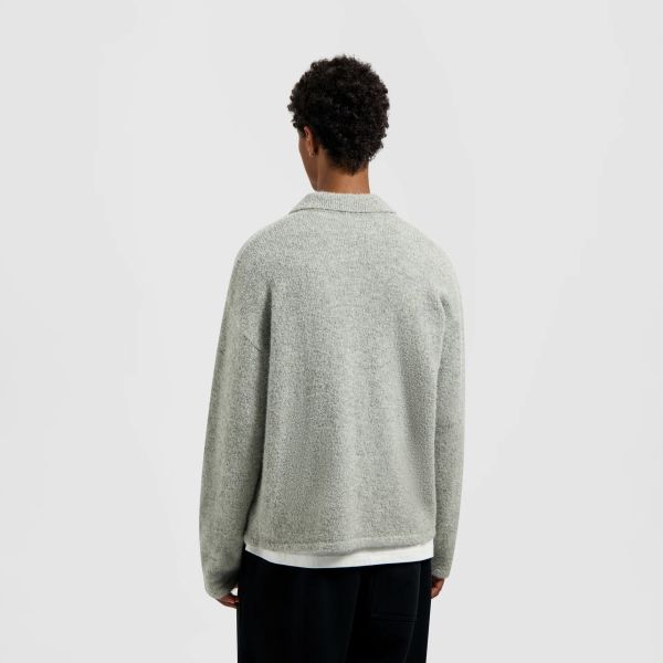 Olaf Signature Knitted Polo Grijs