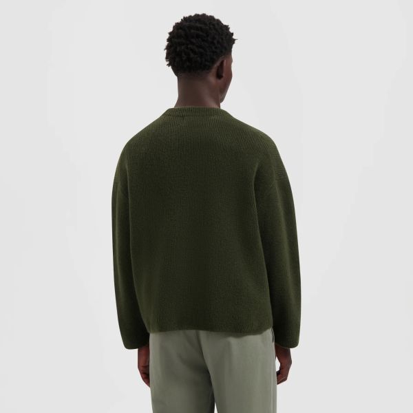 Olaf Signature Knitted Sweater Donker Groen
