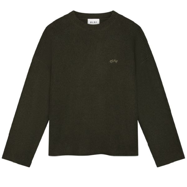 Olaf Signature Knitted Sweater Donker Groen