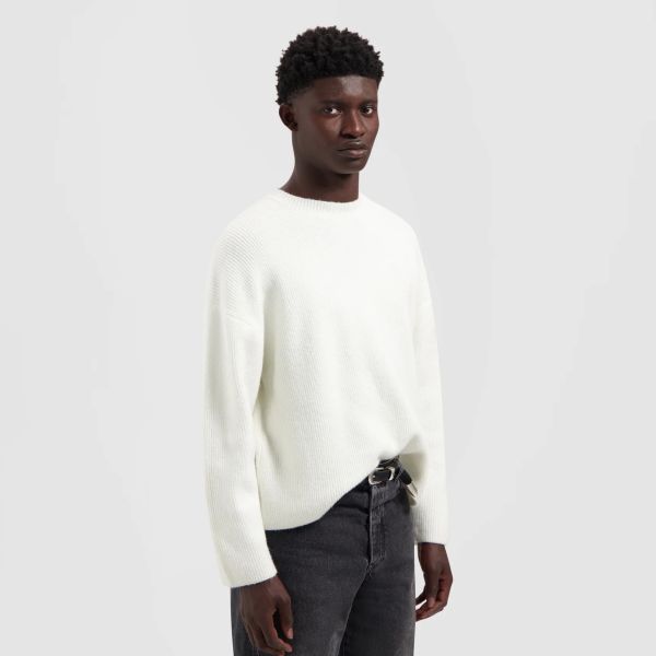 Olaf Signature Knitted Sweater Off White