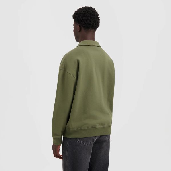 Olaf Signature Longsleeve Polo Donker Groen