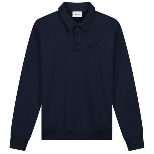 Olaf Signature Polo Sweater Navy