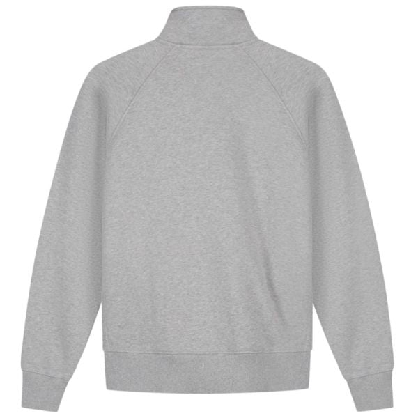 Olaf Signature Zip Mock Sweater Grijs