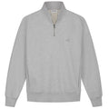 Olaf Signature Zip Mock Sweater Grijs