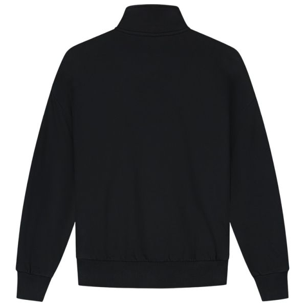 Olaf Signature Zip Mock Sweater Zwart
