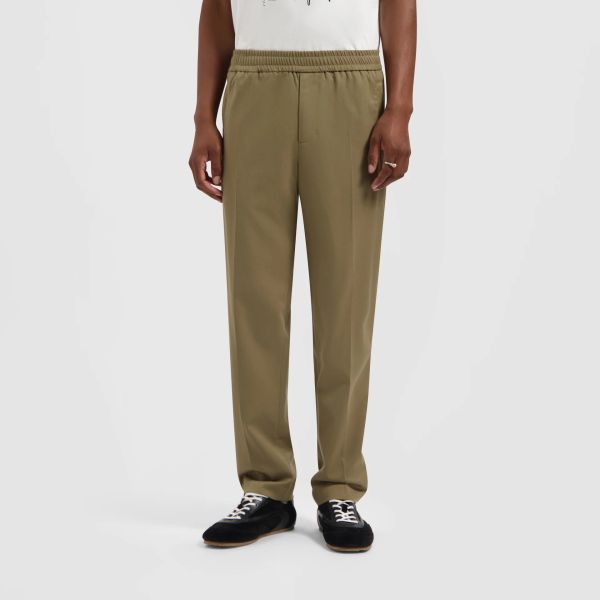 Olaf Slim Elasticated Broek Donker Groen