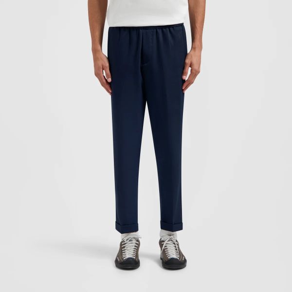 Olaf Slim Elasticated Broek Navy