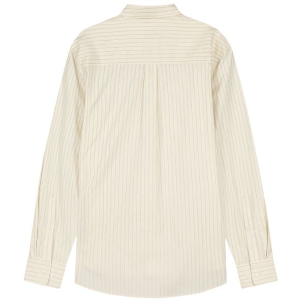 Olaf Stitched Striped Overhemd Off White