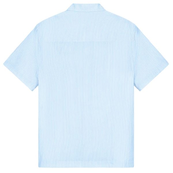 Olaf Stripe Sun AOP Camp Overhemd Licht Blauw