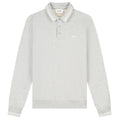Olaf Tipping Detail Oversized Longsleeve Polo Grijs