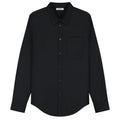 Olaf Tropical Wool Blend Overhemd Zwart