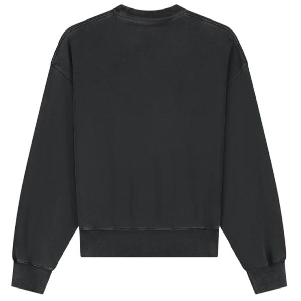Olaf Washed Signature Boxy Sweater Antraciet