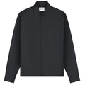 Olaf Wool Blend Boxy Overhemd Antraciet