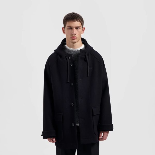 Olaf Wool Duffel Jas Navy