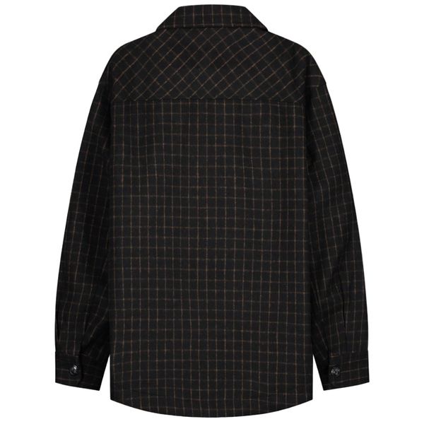 olaf wool grid jack zwart