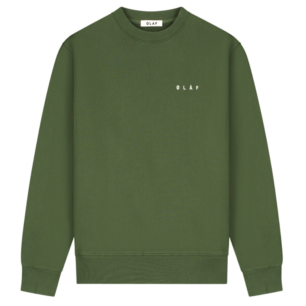 Olaf Doily Face Sweater Groen