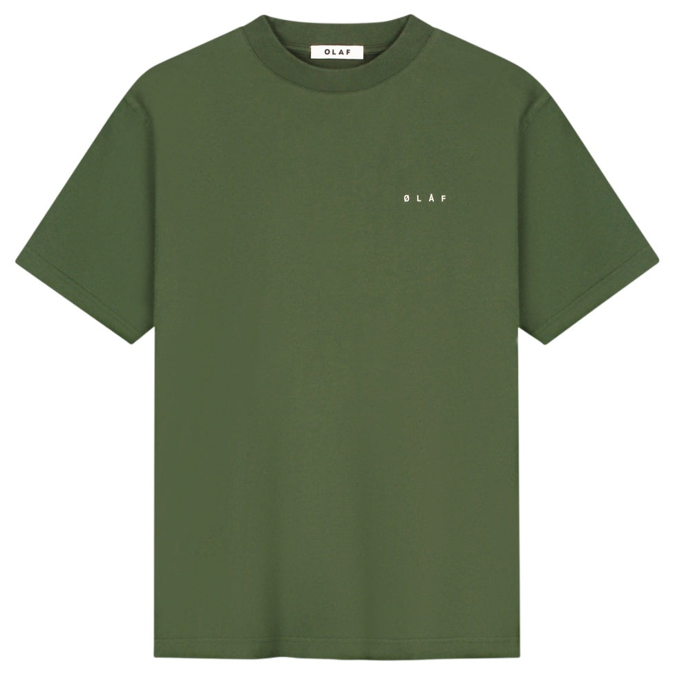 Olaf Doily Face T-shirt Groen