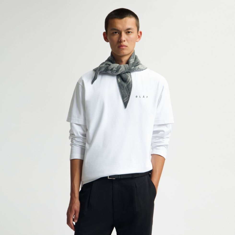 Olaf Doily Face T-shirt Wit