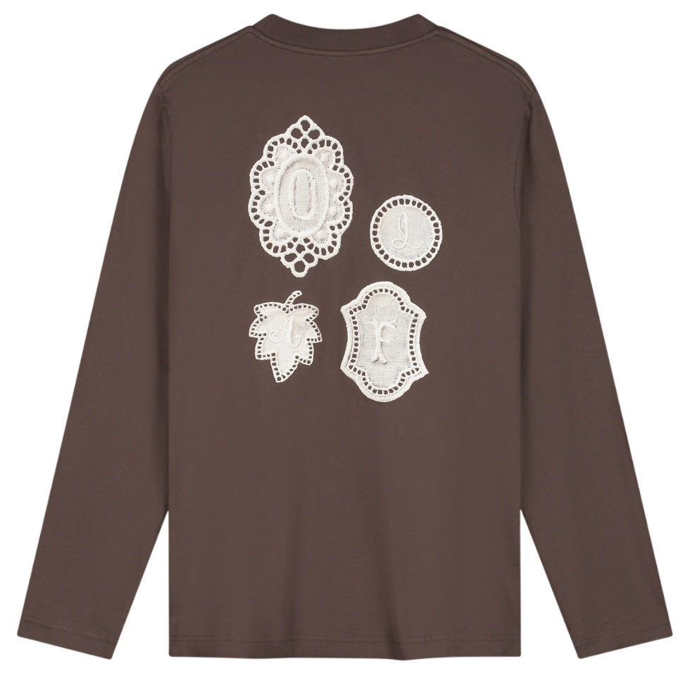 Olaf Doily Longsleeve T-shirt Bruin
