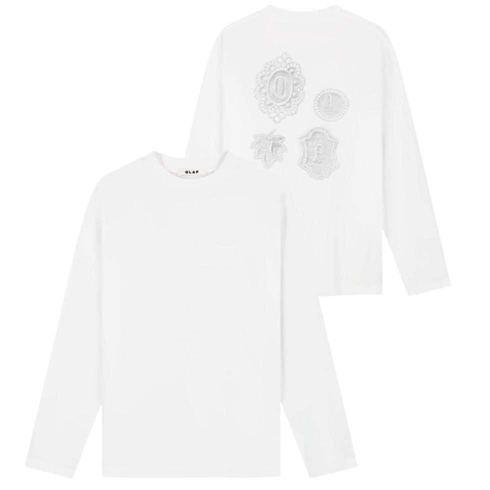 Olaf Doily Longsleeve T-shirt Wit