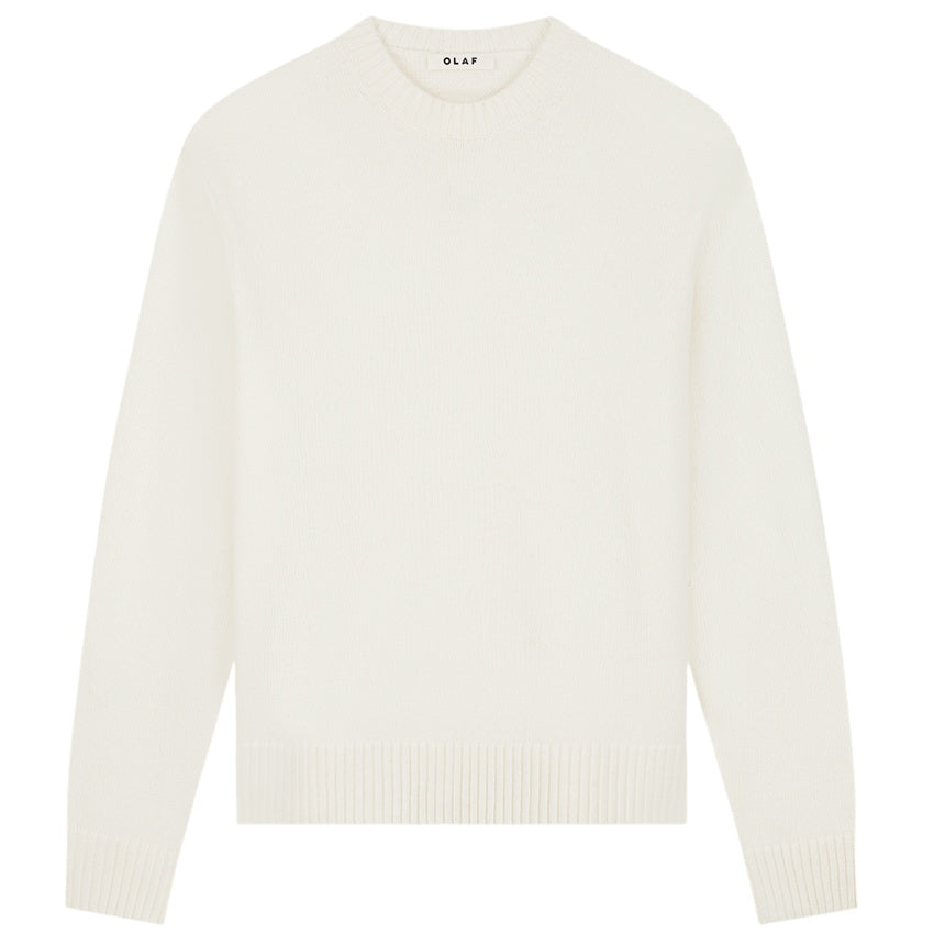 Olaf Essential Knitted Sweater Off White