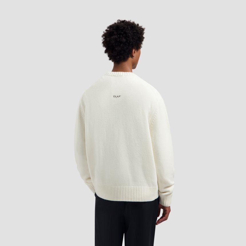 Olaf Essential Knitted Sweater Off White