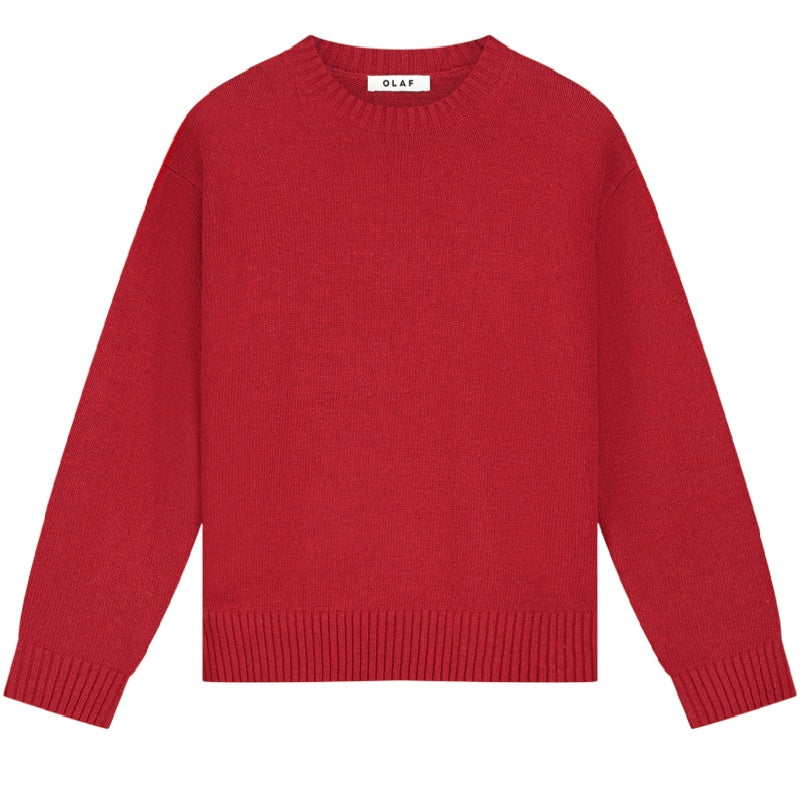 Olaf Essential Knitted Sweater Rood
