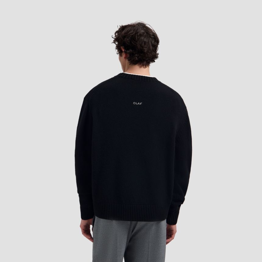 Olaf Essential Knitted Sweater Zwart