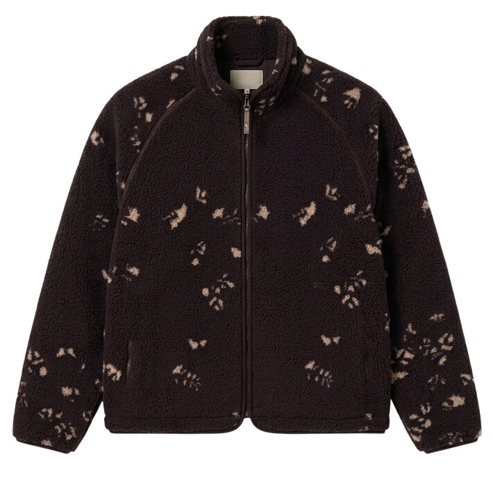 Olaf Flower AOP Fleece Jack Bruin